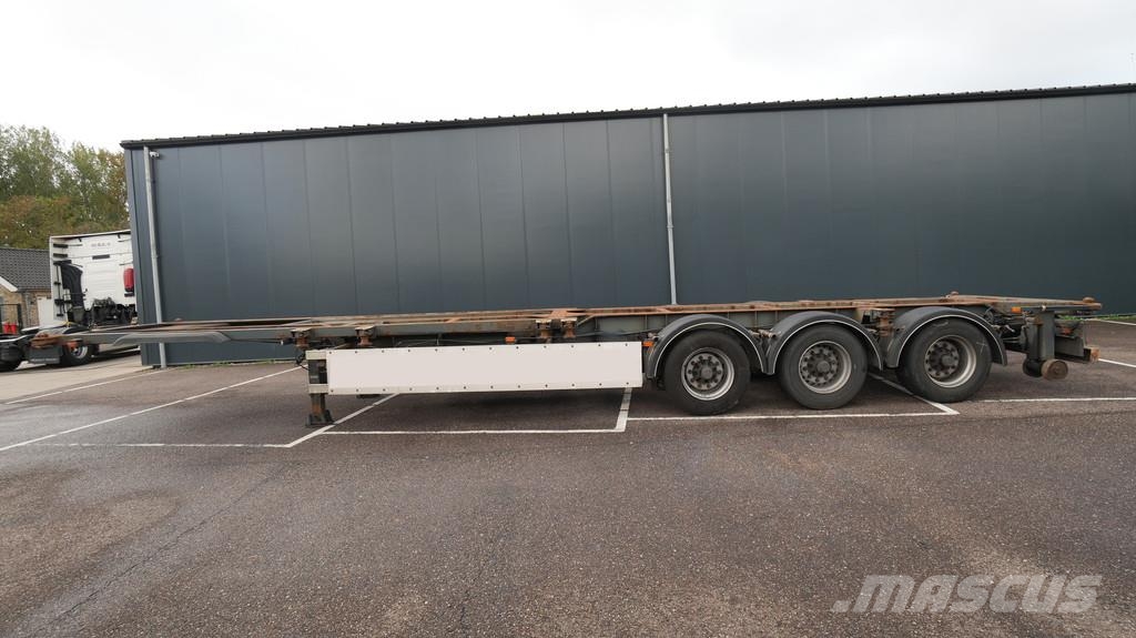 GS Meppel 3 Axle tipper container trailer 40ft Konteinerveo poolhaagised