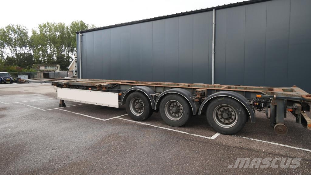 GS Meppel 3 Axle tipper container trailer 40ft Konteinerveo poolhaagised