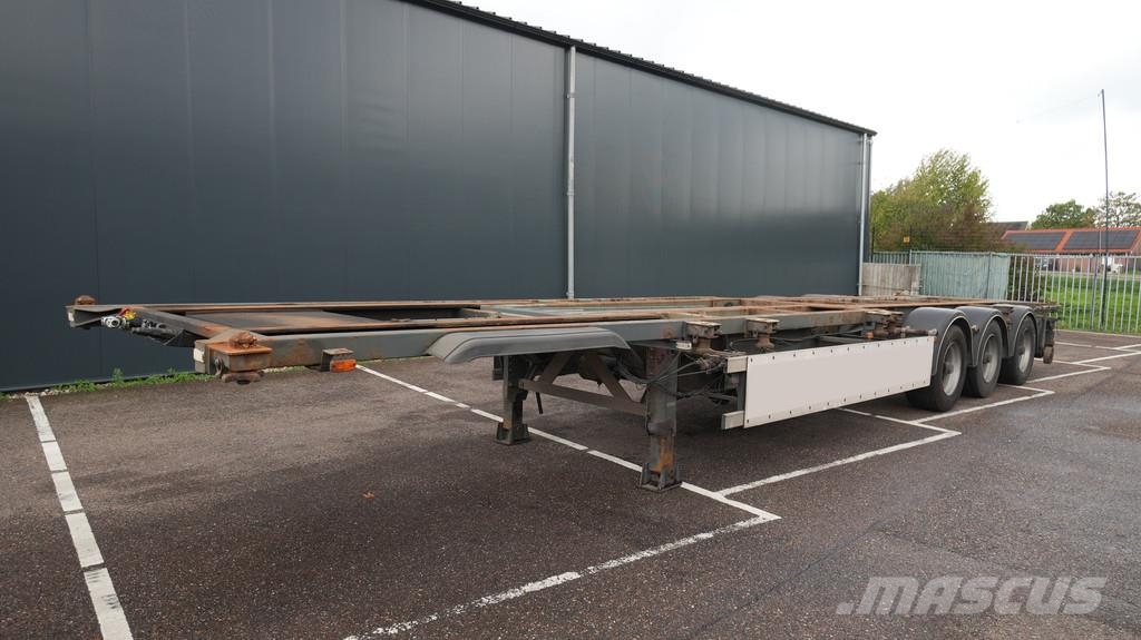 GS Meppel 3 Axle tipper container trailer 40ft Konteinerveo poolhaagised