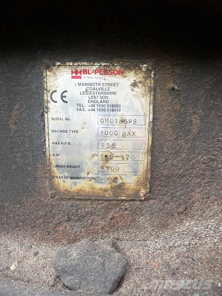Pegson 1000 Purustid