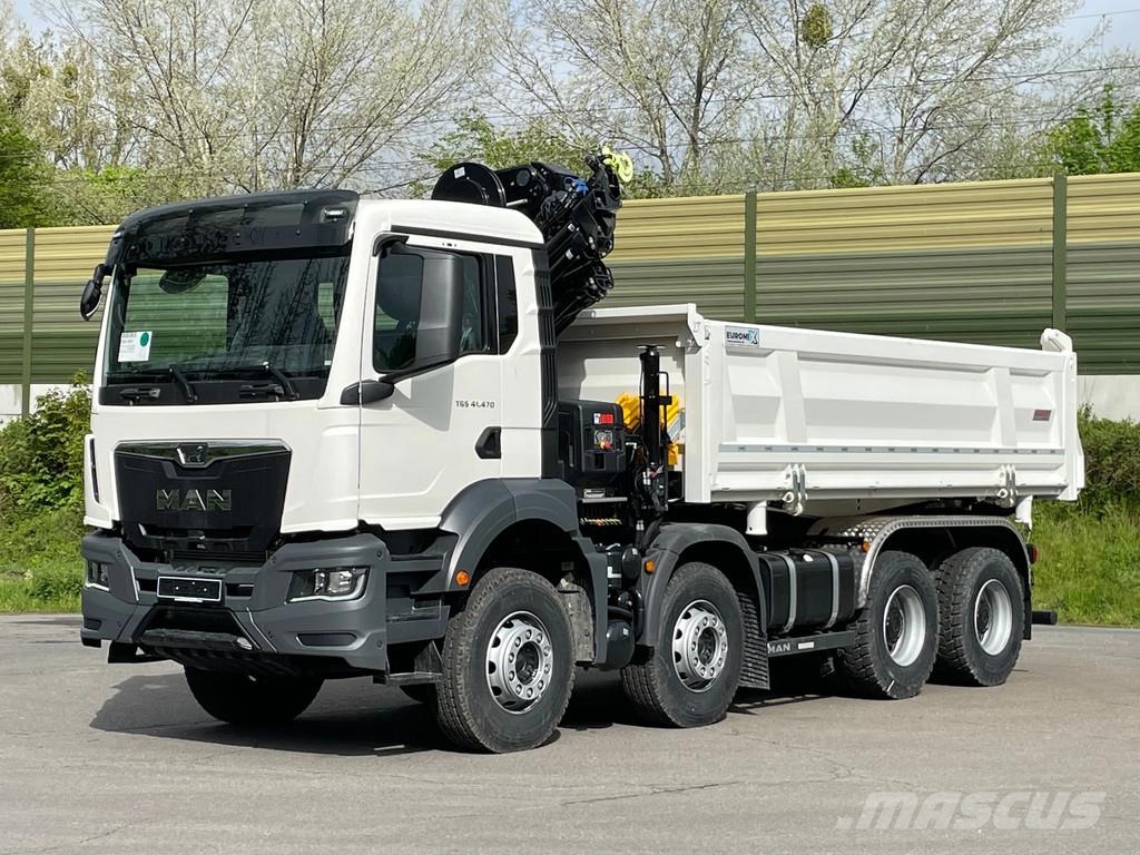 MAN TGS 41.480 TGS 41.480 8x4/Euro6e Euromix Kipper Hi Savivarčių priekabų vilkikai