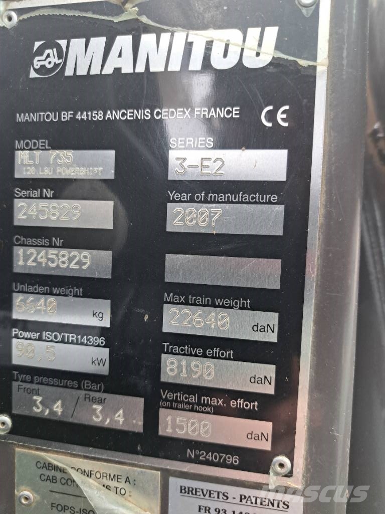 Manitou MLT 735-120 LSU PS Teleszkópos mezőgazdasági rakodók