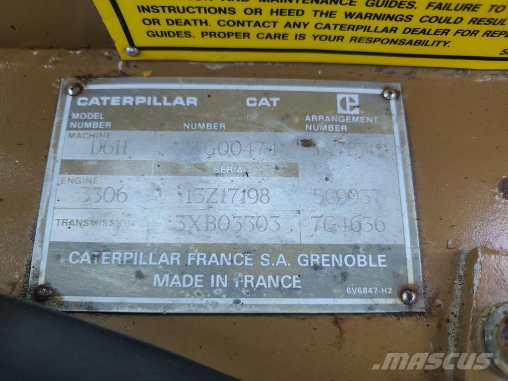 CAT D6H LGP . Buldožerji goseničarji