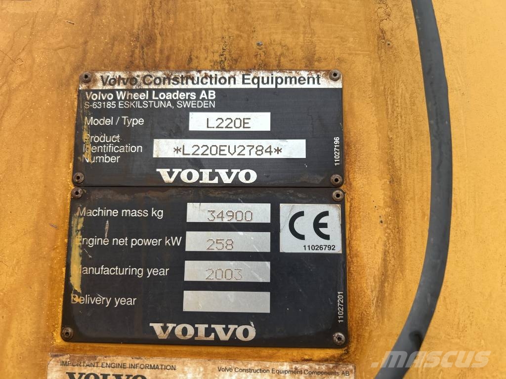 Volvo L220E Wielladers