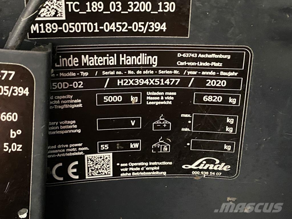 Linde H50D-02 Πετρελαιοκίνητα Κλαρκ