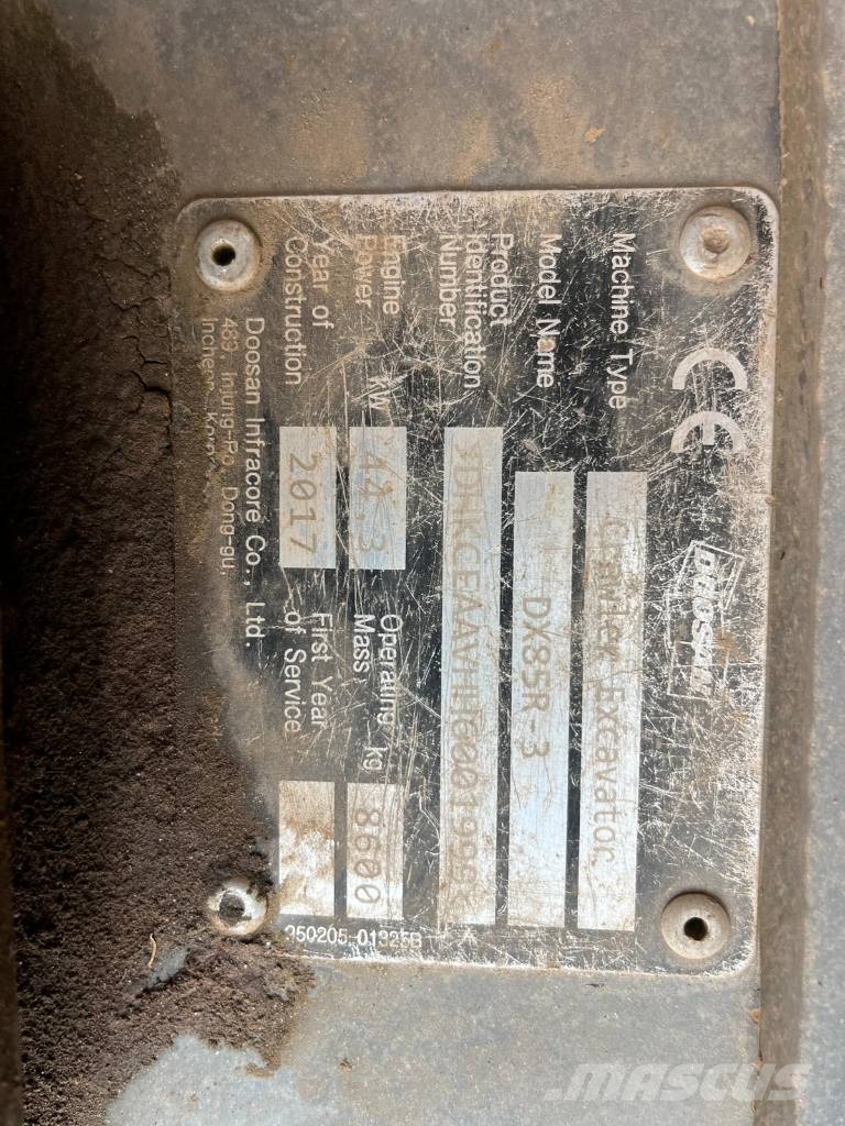 Doosan DX 85 R Vidēja lieluma ekskavatori 7 t - 12 t