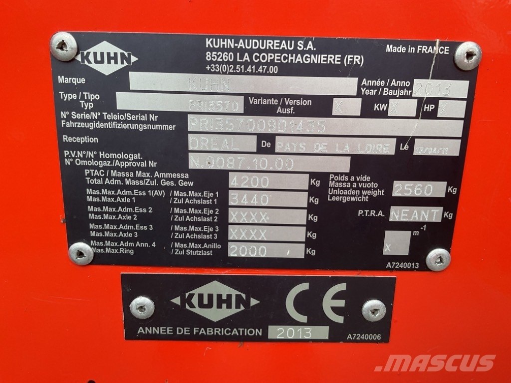 Kuhn Primor 3570 M Entnahme-/Verteilgeräte