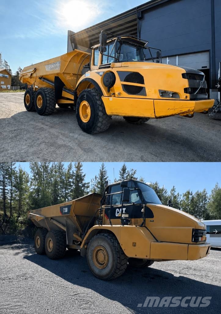 Volvo A 35 F ja Cat 730C ساحبات مفصلية
