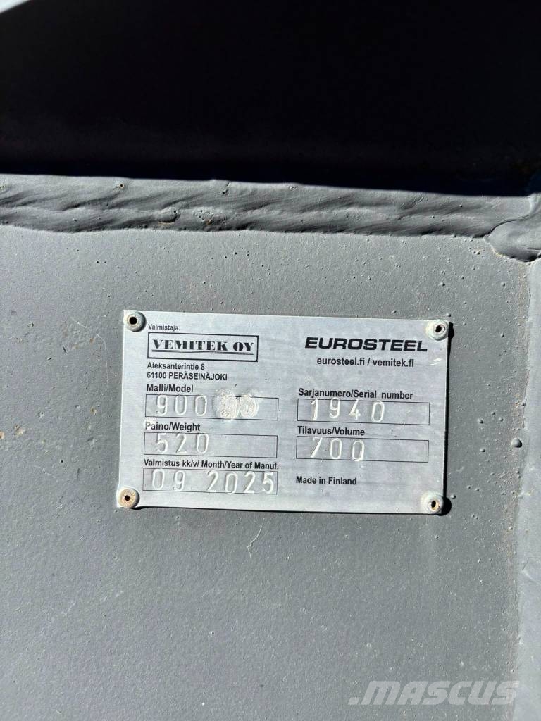 Eurosteel Kuokkakauha 900mm / 700L S60 دلاء