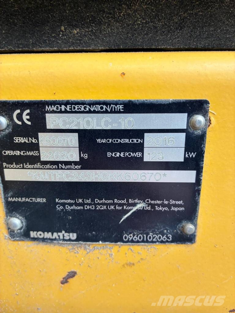 Komatsu PC 210 LC-10 Excavadoras sobre orugas
