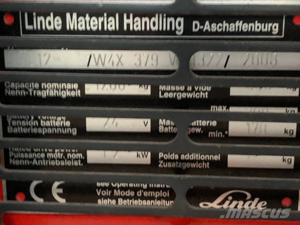 Linde L 12 V-2336 OB Apiladores eléctricos autopropulsados