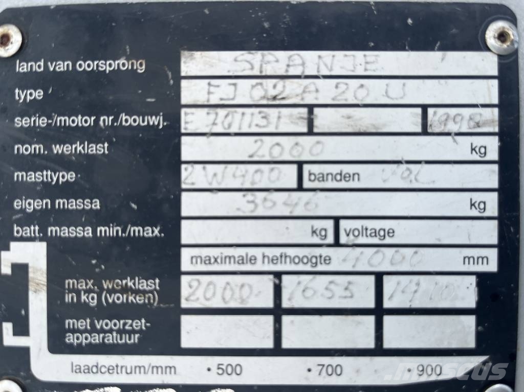 Nissan FJ02-A20D V-2798 OB شاحنات الديزل