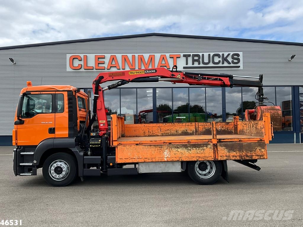 MAN TGS 18.320 Manual Full steel Palfinger 10 Tonmeter Bañeras basculantes usadas