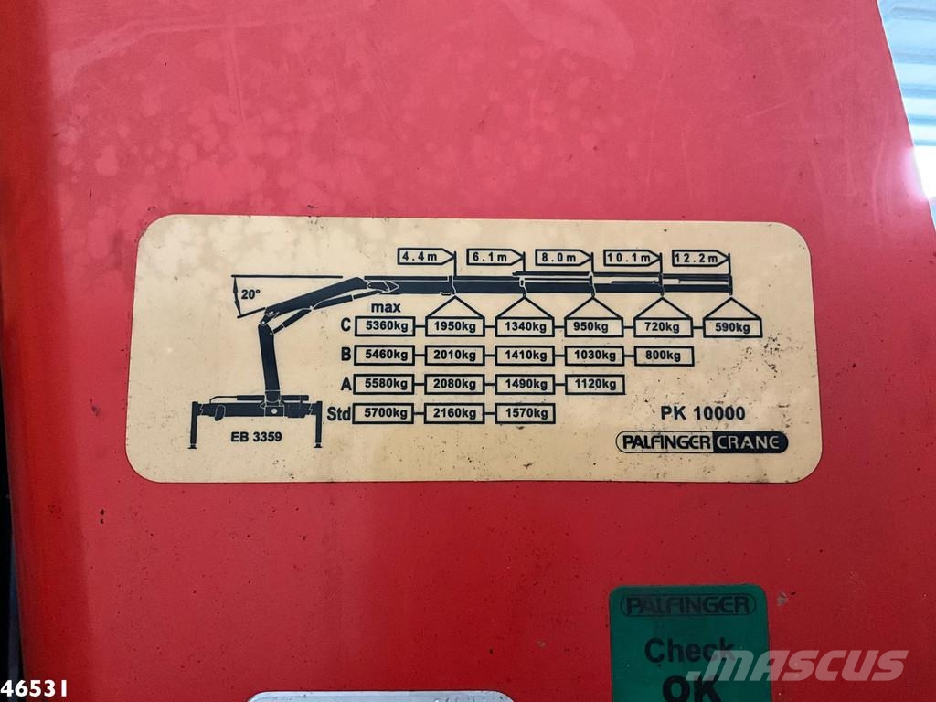 MAN TGS 18.320 Manual Full steel Palfinger 10 Tonmeter Bañeras basculantes usadas