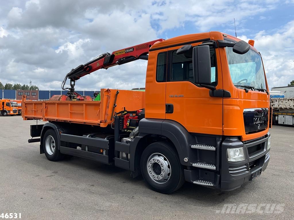 MAN TGS 18.320 Manual Full steel Palfinger 10 Tonmeter Bañeras basculantes usadas