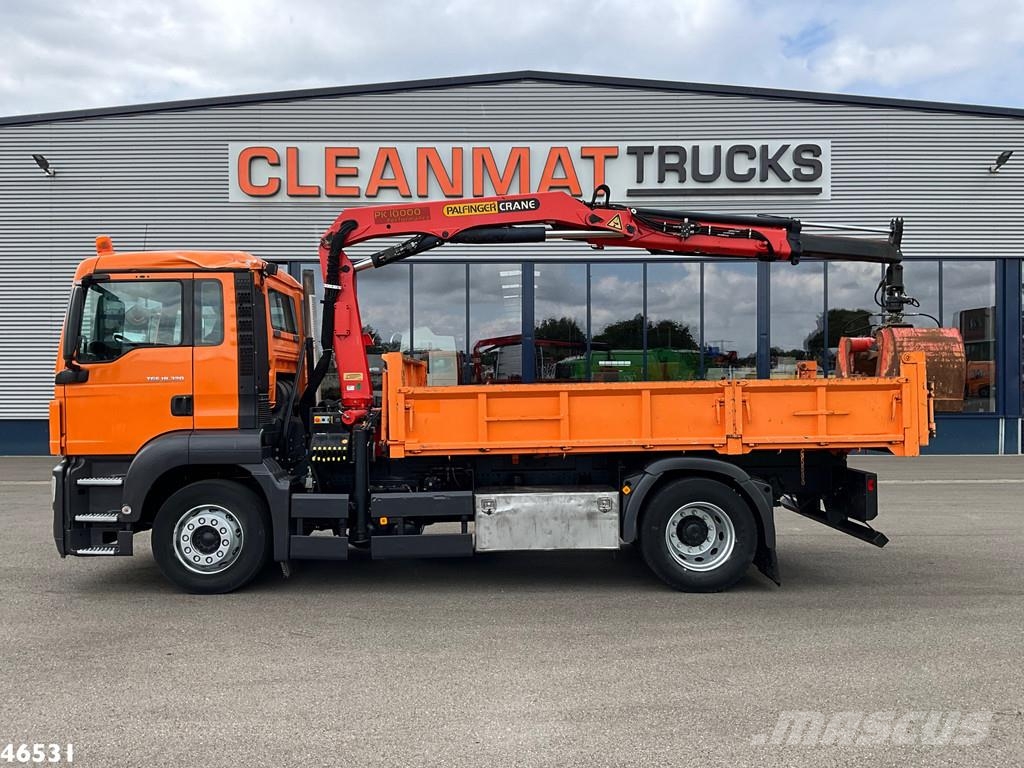 MAN TGS 18.320 Manual Full steel Palfinger 10 Tonmeter Bañeras basculantes usadas