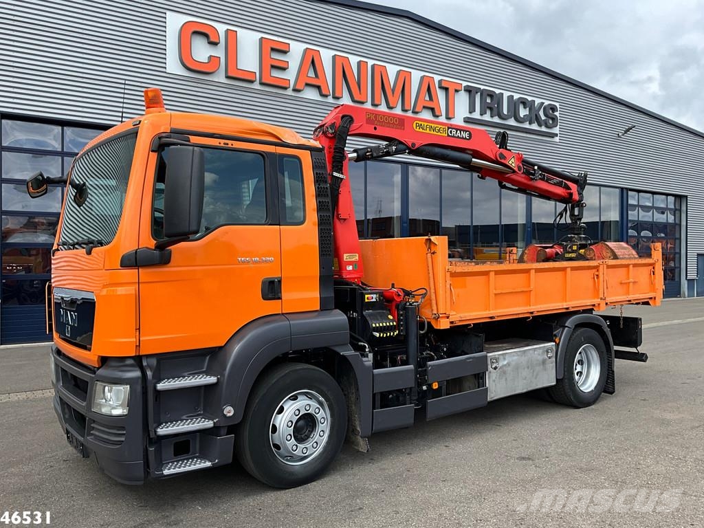 MAN TGS 18.320 Manual Full steel Palfinger 10 Tonmeter Bañeras basculantes usadas