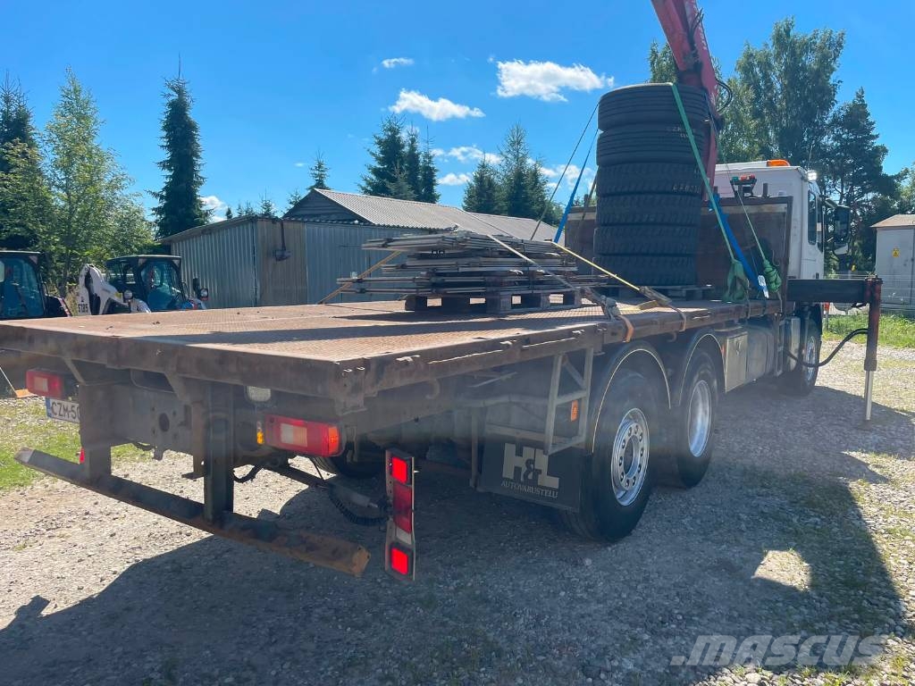 Volvo FM 9 340, 6x2, CRANE + SIDE PANELS + REMOTE Flatbed kamyonlar