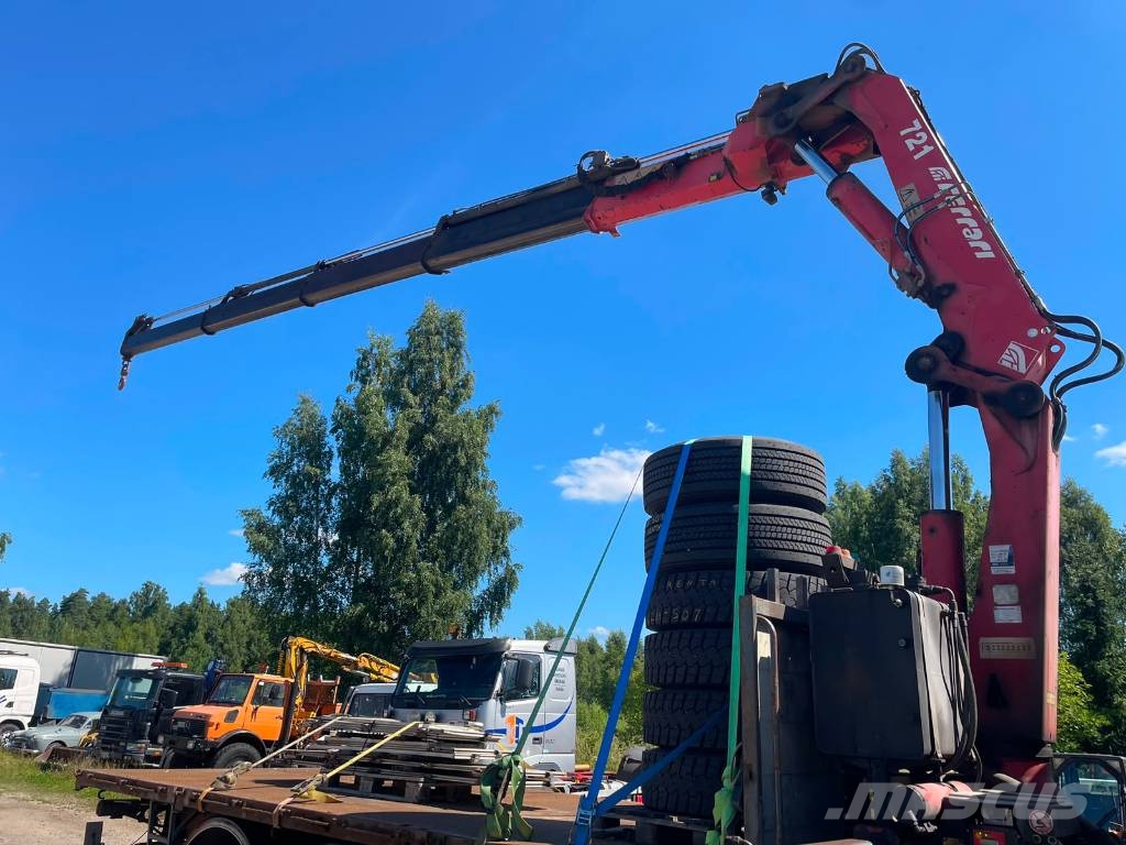 Volvo FM 9 340, 6x2, CRANE + SIDE PANELS + REMOTE Flatbed kamyonlar