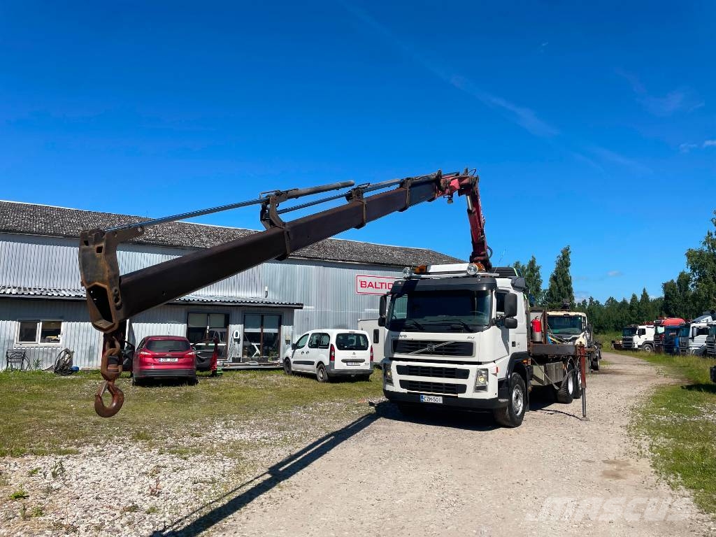 Volvo FM 9 340, 6x2, CRANE + SIDE PANELS + REMOTE Flatbed kamyonlar