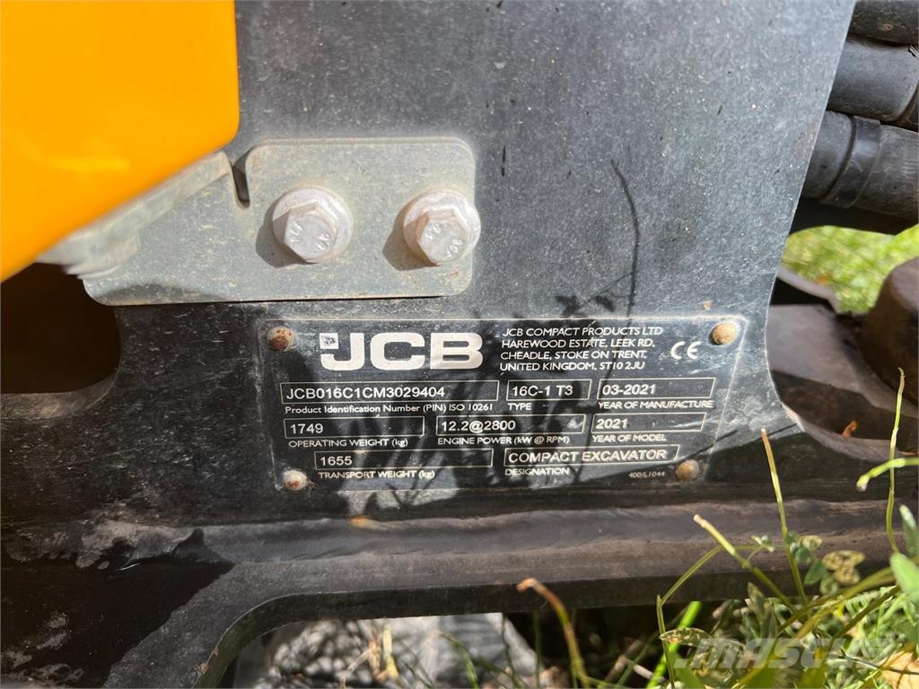 JCB 16C-1 Minigraafmachines < 7t