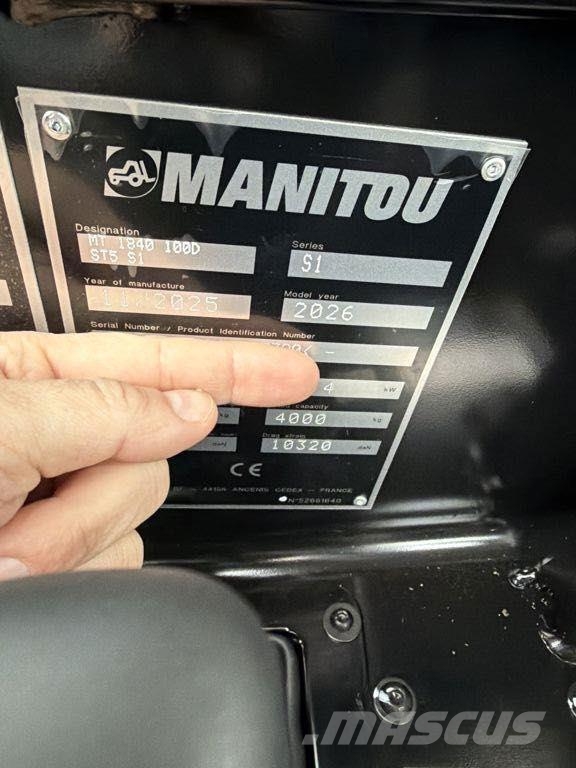Manitou MT 1840 100D Comfort Verreiker Ładowarki teleskopowe