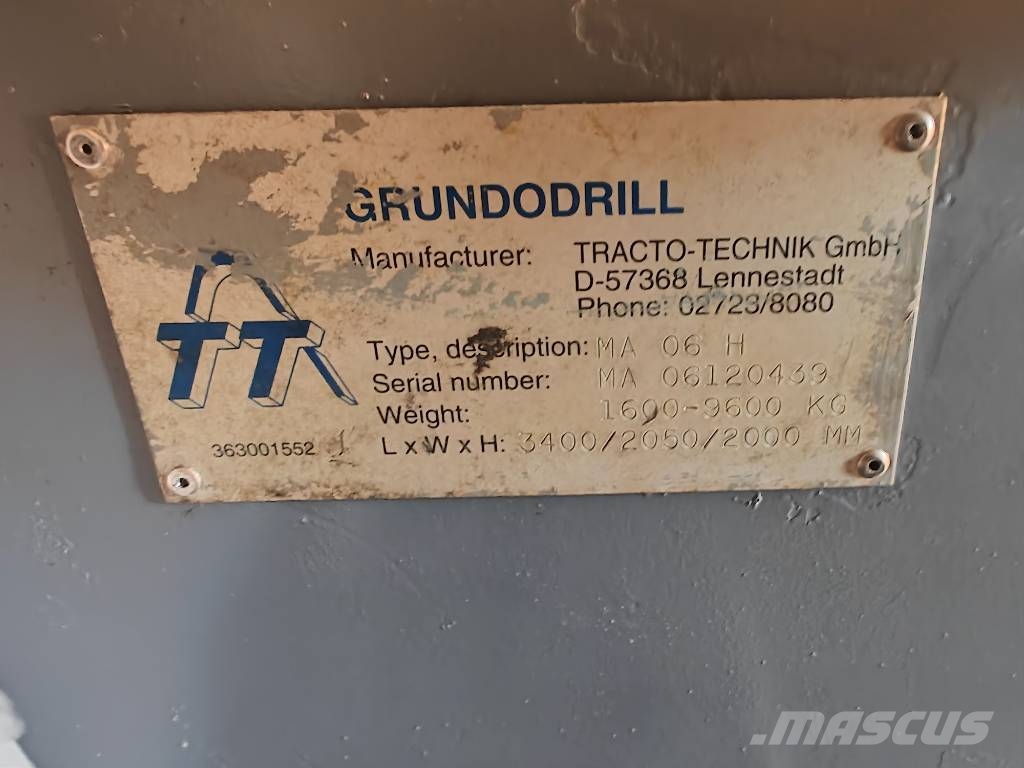 Tracto-Technik Grundodrill 15N الحفارات الأفقية
