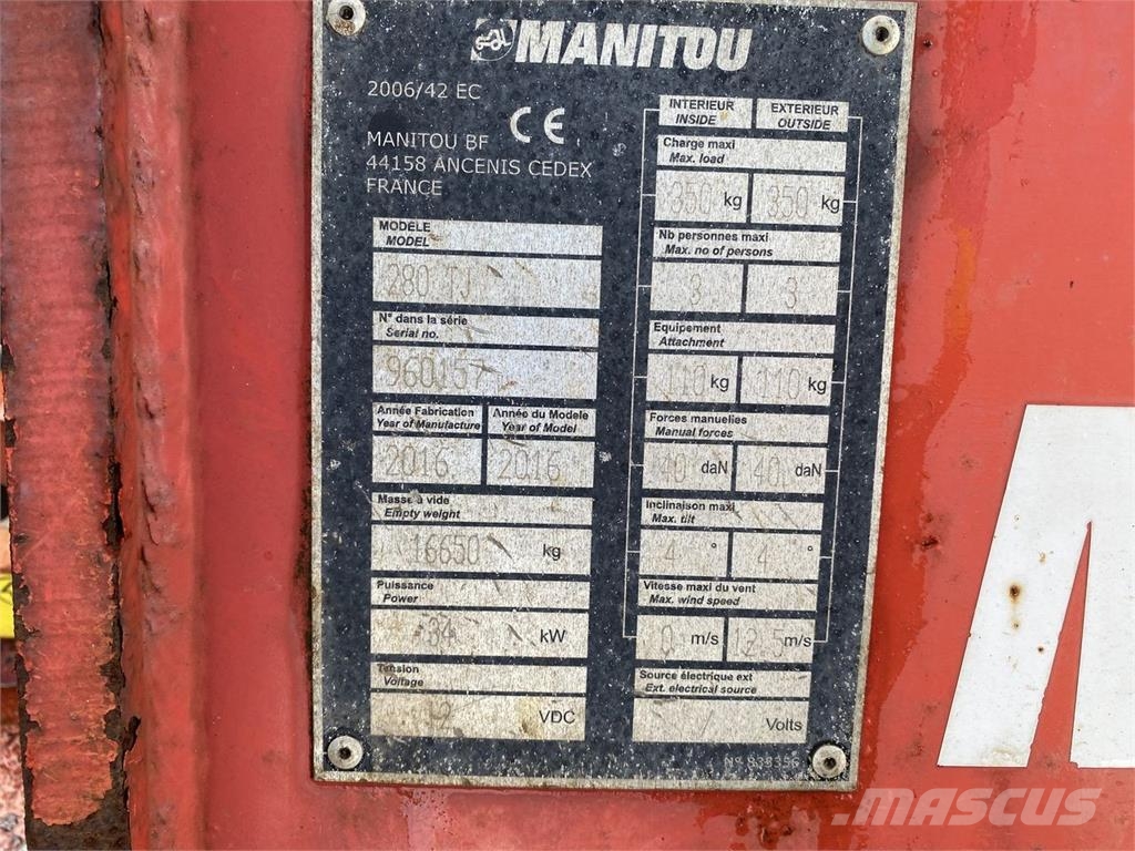 Manitou 280TJ Plataforma de trabajo articulada