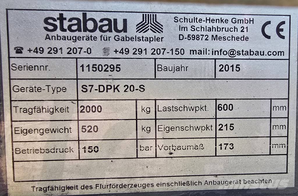 Stabau S7 -DPK 20-S Muut pihdit