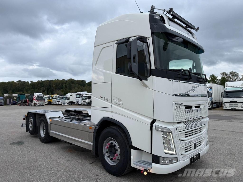 Volvo FH540 6X2*4 EURO6 + RETARDER + PTO + 5950MM CHASSI Šasija ar kabīni