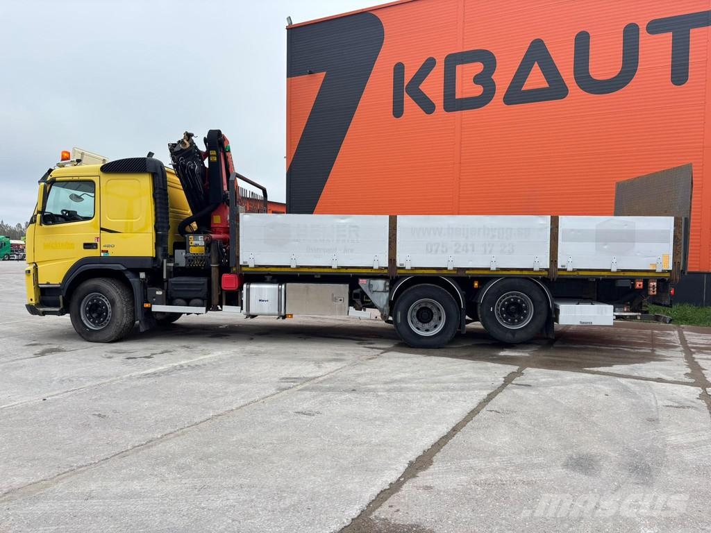 Volvo FM 420 6x2*4 Palfinger PK 18002 crane Smagās mašīnas ar celtni