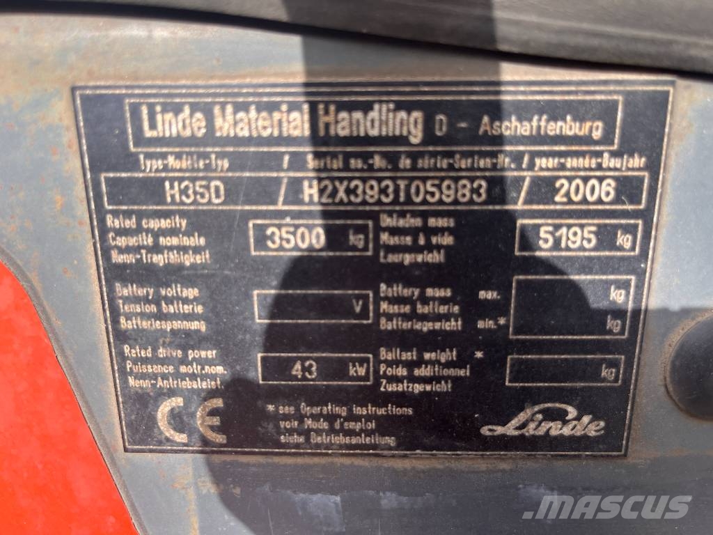 Linde H35D /393/ V-3087 OB Dizelski viljuškari