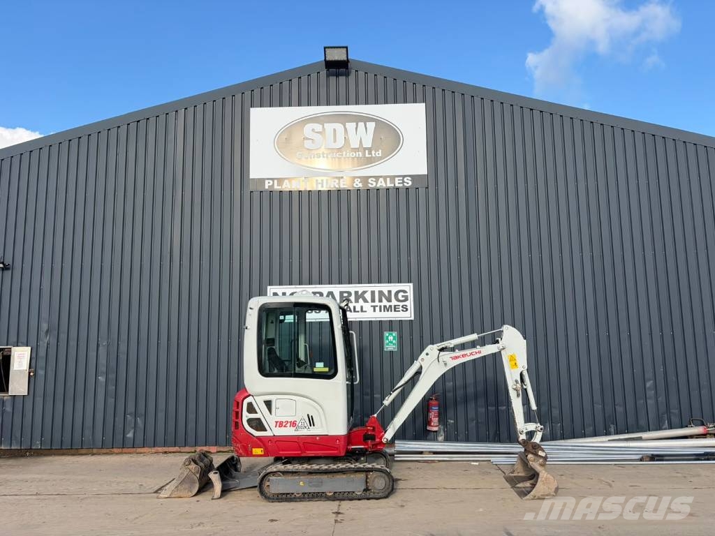 Takeuchi TB 216 Mini bagri <7t