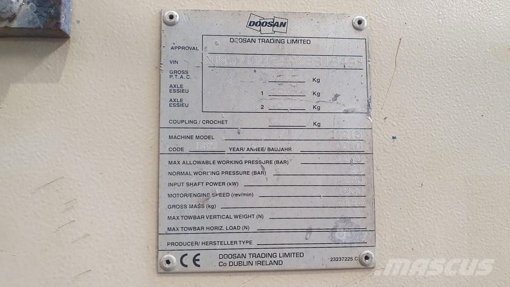 Ingersoll Rand 21/215 Compresores