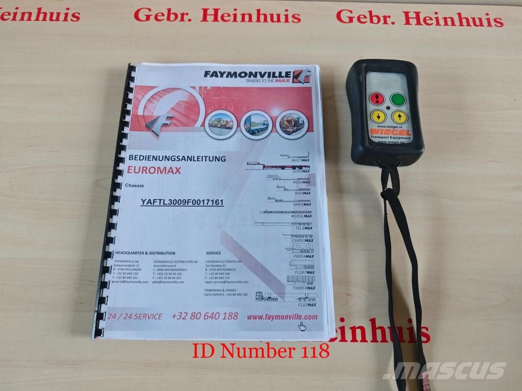 Faymonville F-S43-1ABA 3 Meter Extandable Bridge Ramps Winch! Нискотоварни полуремаркета
