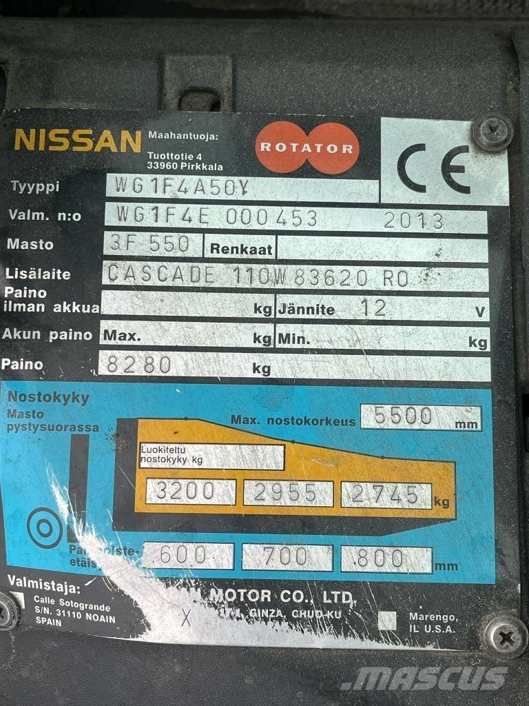 Nissan WG1F4A50Y Diesel heftrucks