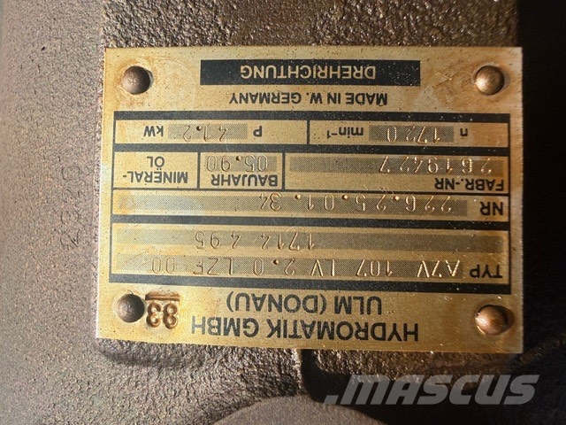 Hydromatik A7V107 HYDRAULIC PUMP 液压