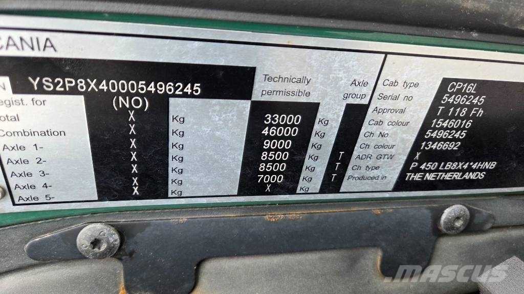 Scania P450 8X4*4 Otros camiones