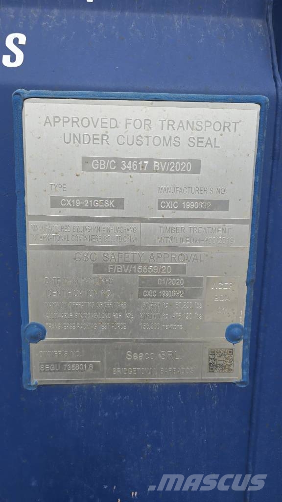 Seaco CX19-21GESK Shipping containers