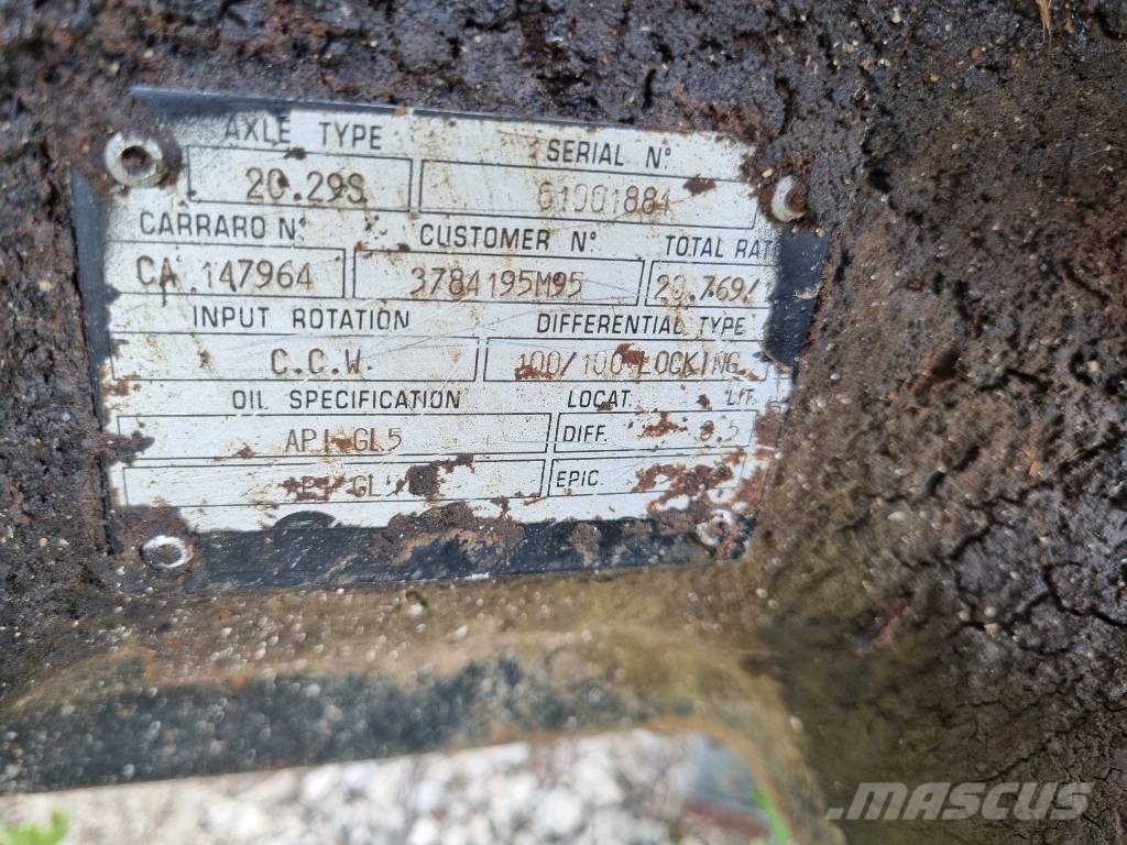 Massey Ferguson 6480 Dyna 6 Eixo carraro 20.29S Σασί - πλαίσιο