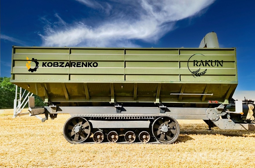 Kobzarenko PBN-50 na gąsienicach Billenő Mezőgazdasági pótkocsik