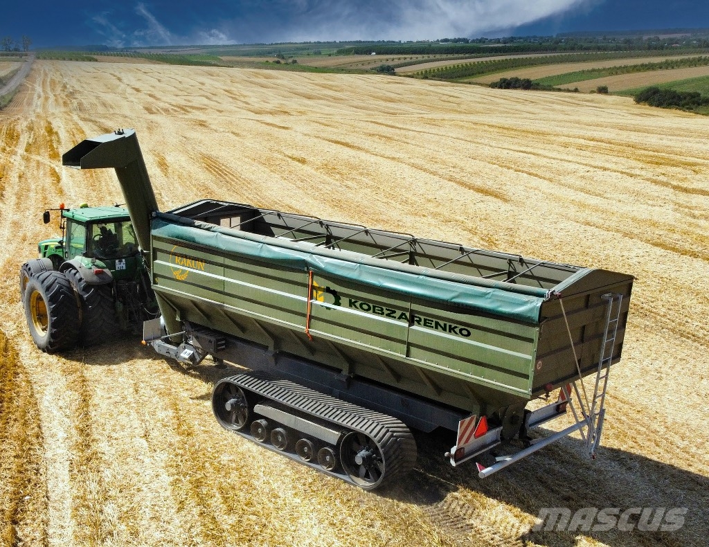 Kobzarenko PBN-50 na gąsienicach Billenő Mezőgazdasági pótkocsik