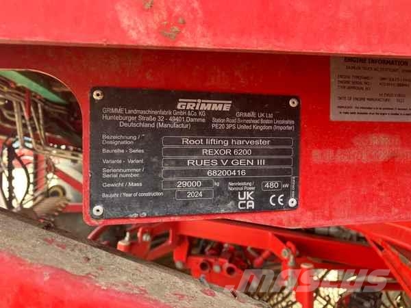 Grimme REXOR 6200 Ostale poljoprivredne mašine