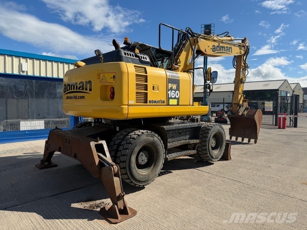 Komatsu PW160 Blade / Stabalisers / 3 Piece boom Gravemaskiner på hjul
