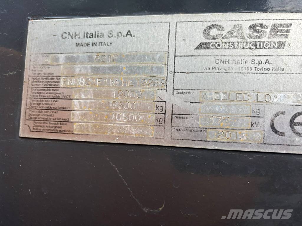 CASE 821 F Hjullastare