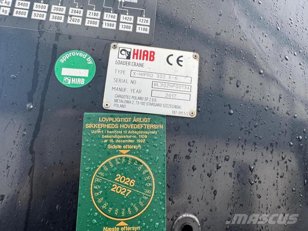 Volvo FH 540 8X4 EURO 6 + HIAB X-HIPRO 302 E-6 REMOTE + Żurawie szosowo-terenowe