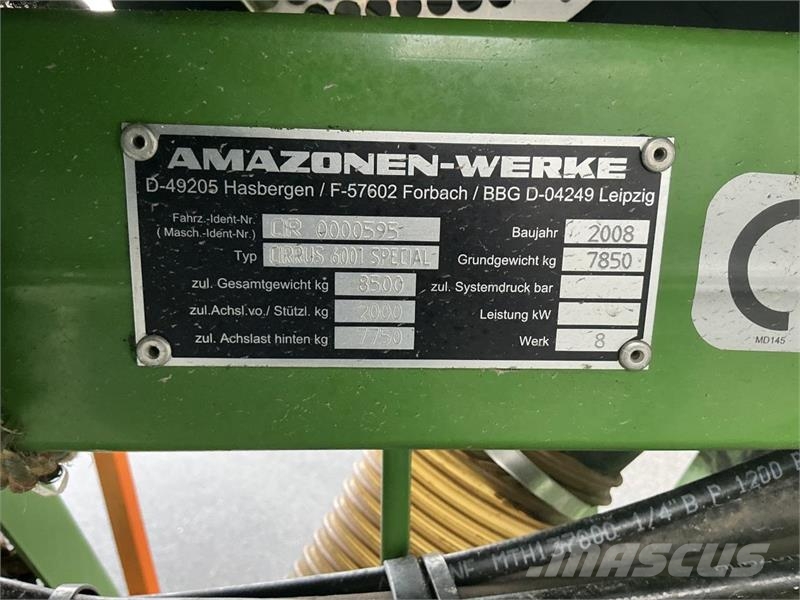 Amazone CIRRUS 6001S 6M مثاقيب