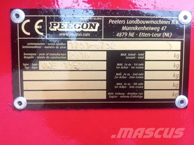 Peecon VME 15-200 FULDFODER ملقمات خلاط