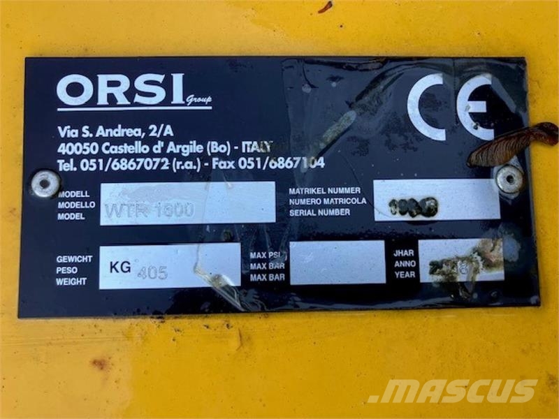 Orsi 1600 MULCHMASKINE Gadanheiras