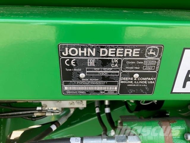 John Deere S790 Θεριζοαλωνιστικές μηχανές